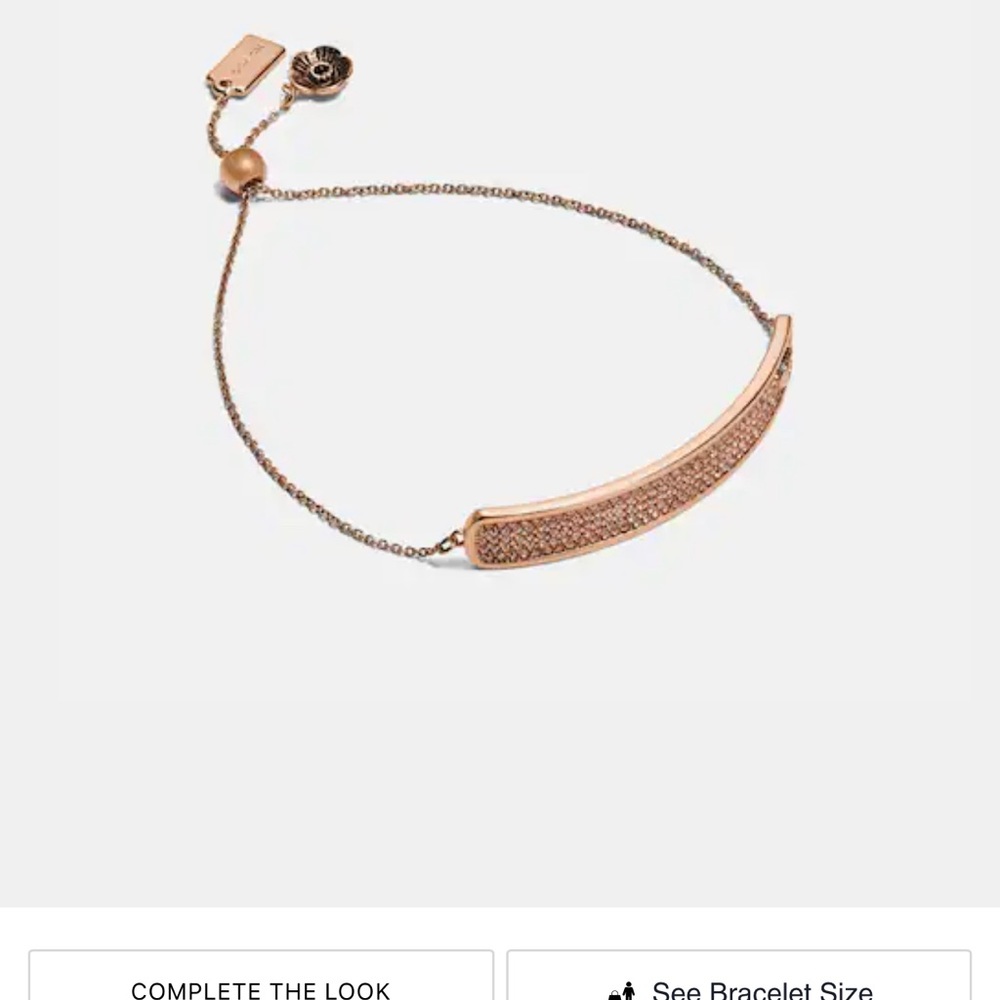 Coach Pave Slider Bracelet